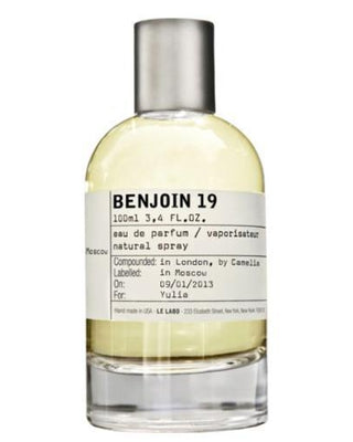 Le Labo Benjoin 19 Perfume Fragrance Sample Online